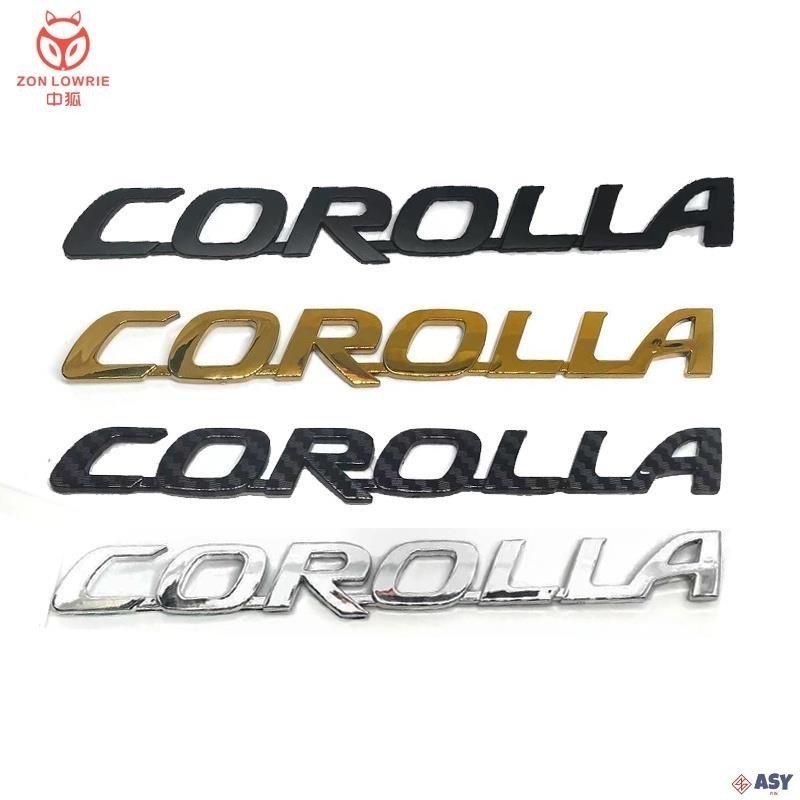 適用於17cm*2cm  Toyota豐田卡羅拉COROLLA 尾車標 Altis 車標誌TOYOTA字標後尾備廂車貼