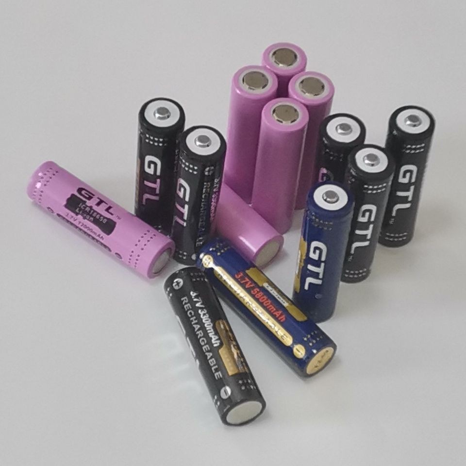 相機電池 亞馬遜熱賣GTL18650 電池 大容量3.7V強光手電筒風扇頭燈專用 電池