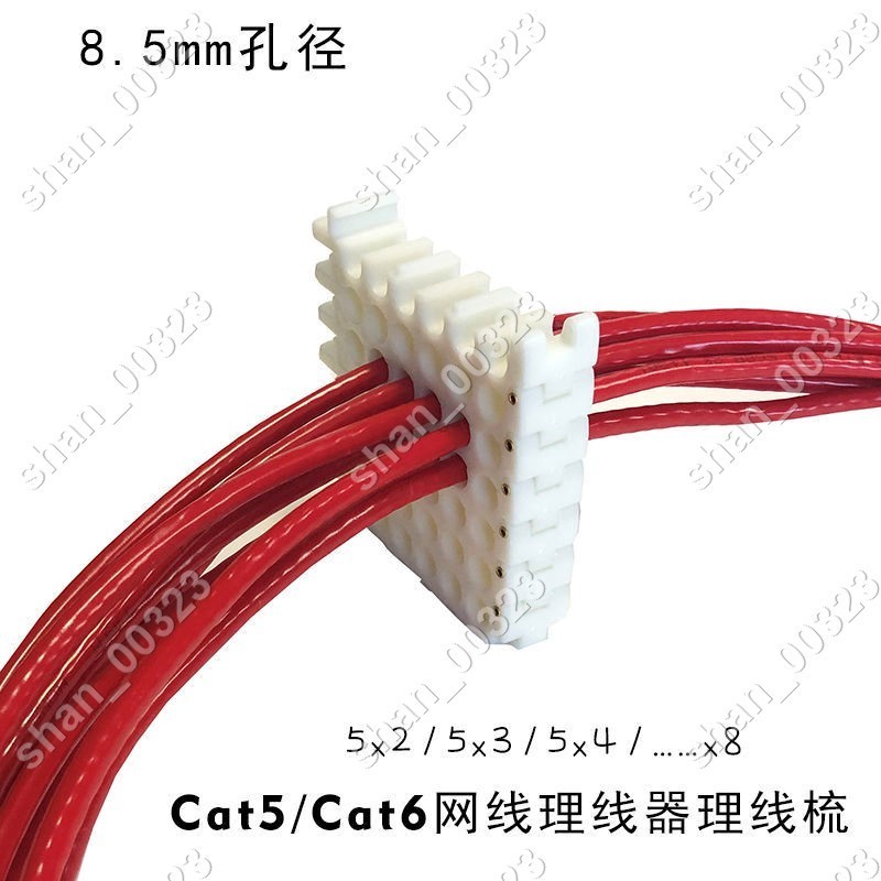 【艾楓精品屋】Cat6五六類網線束線排列理線器束線梳線器機房集束線器理線板5排 #00323