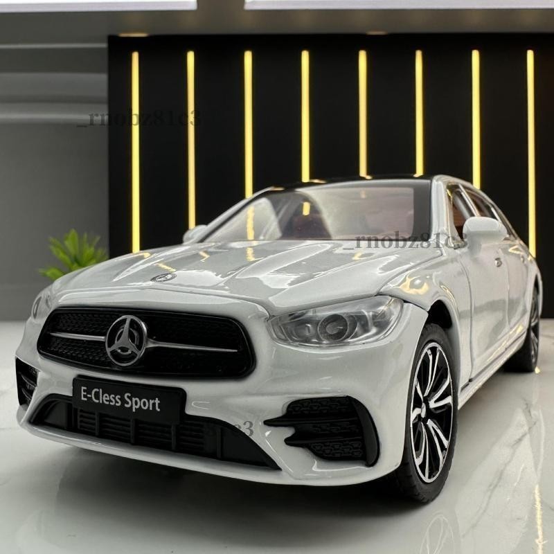 優品🚐合金模型車 1:24 1:32 賓士模型車 Benz e300模型車 帶聲光 回力 儿童玩具車 汽車模型 擺件