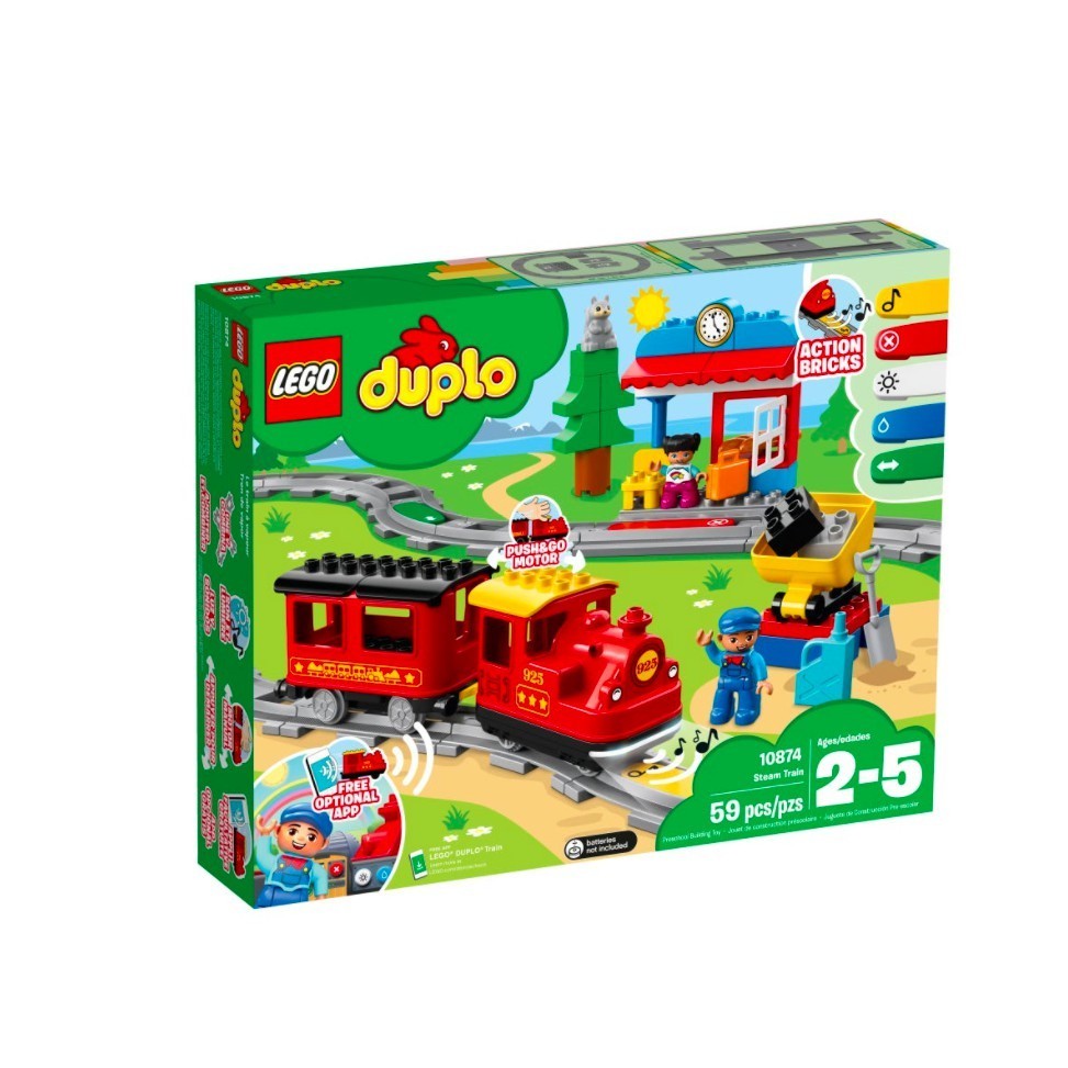 『現貨』LEGO 10874	Duplo-蒸汽列車   盒組 【蛋樂寶樂高館】