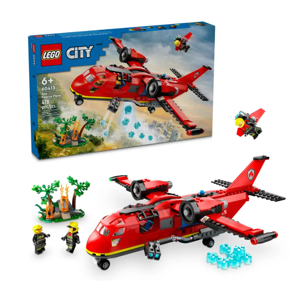 『現貨』LEGO 60413	City-消防救援飛機   盒組 【蛋樂寶樂高館】