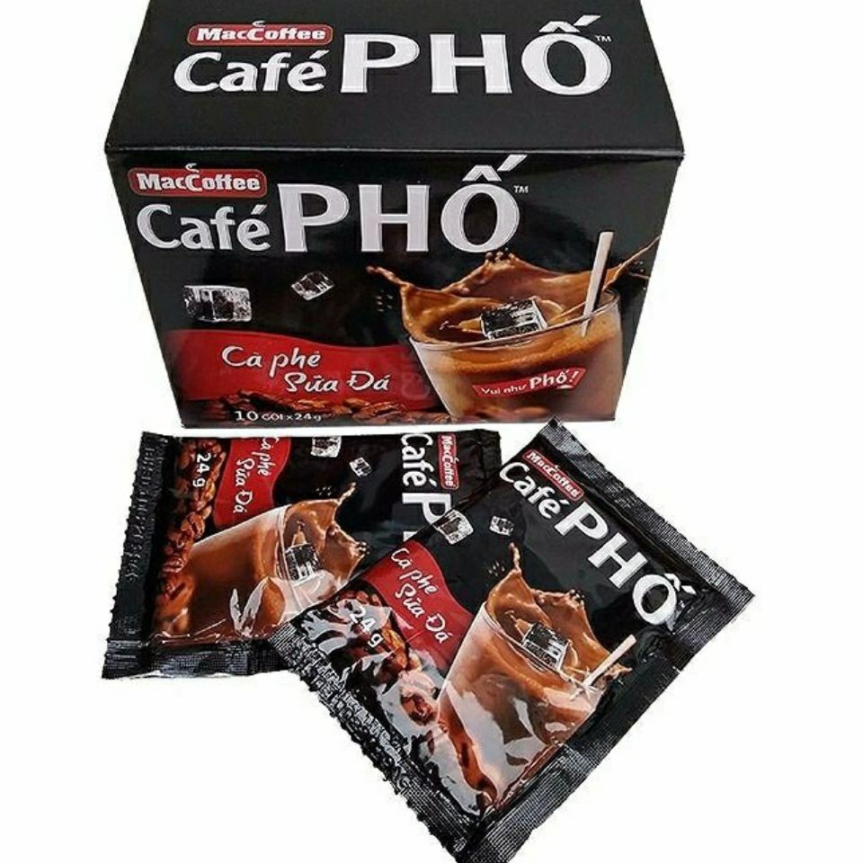 越南咖啡cafe pho ca phe sua da hop10 goi 240g