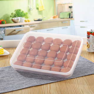 廚房分格雞蛋托冰箱塑料30格密封保鮮雞蛋盒 透明雞蛋盒