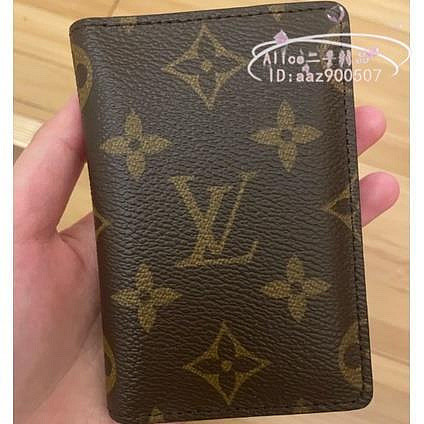 二手LV LOUIS VUITTON 字紋對開卡片夾名片夾 XF1093 M60502