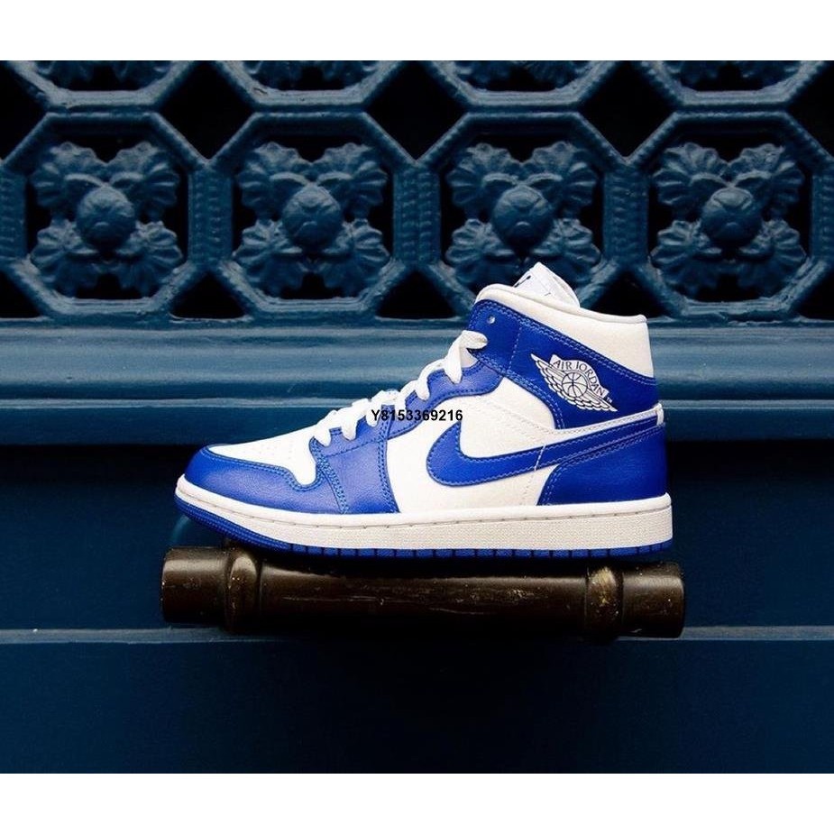 現貨 Nike Air Jordan 1 Mid Kentucky Blue 白藍 BQ6472-104