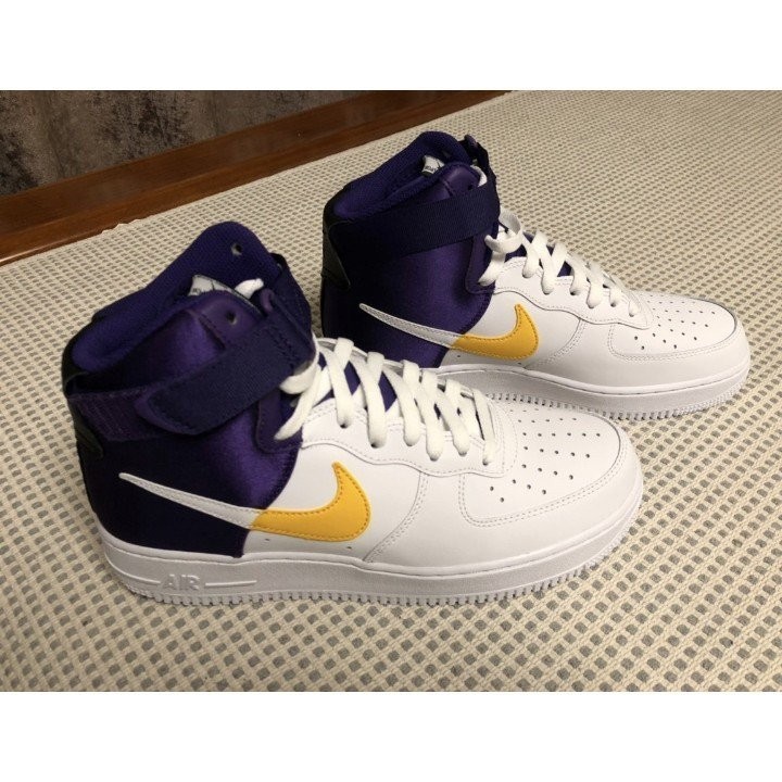 Nike Air Force 1 High NBA Lakers 紫金 湖人 高幫 籃球 BQ4591-101 慢跑鞋