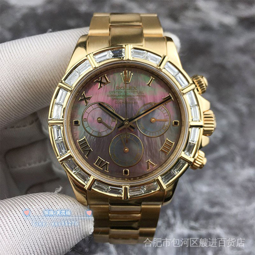 勞力士 現貨Rolex 1：1迪通拿系列116528黃金摺疊扣男士自動機械手腕錶包郵 潮流 時尚 休閒 商務 經典