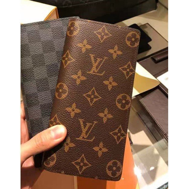 二手正品 LV Monogram 經典原花 BRAZZA 對折 12卡 長夾 M66540