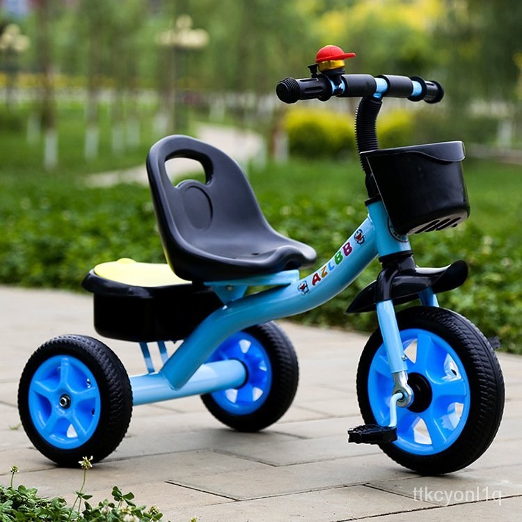免運到府 兒童三輪車寶寶腳踏車小孩音樂車2-3-4-5-6嵗自行車剎車玩具童車 BOFT