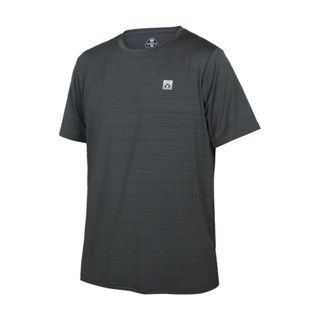 FIRESTAR 男彈性機能短袖圓領T恤(慢跑 路跑 涼感 運動 上衣「D1733-16」 灰銀