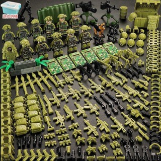 進口積木相容樂高lego雷霆擊兵軍事特種兵相容樂高積木人仔小人偶士兵武器兒童拼裝玩具