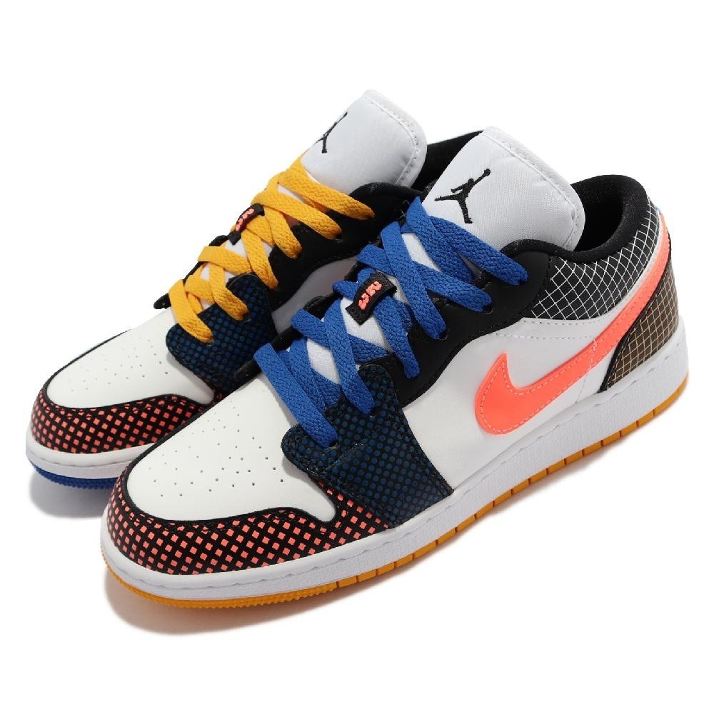 NIKE AIR JORDAN 1 LOW 幾何 鴛鴦 大童鞋 DH7547-100