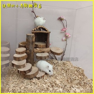 臺灣可開發票倉鼠金絲熊蘋果木攀爬樹樁跳臺踏闆爬梯房子倉鼠磨牙倉鼠用品全套倉鼠用品 倉鼠木屋 木製造景 木製爬梯 小寵樓梯