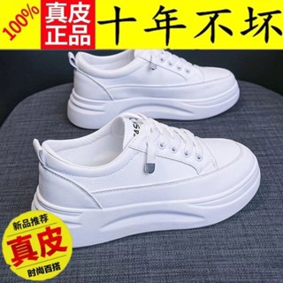 【🌈韓係鞋子🌈小白鞋】品牌特價真皮厚底小白鞋韓版耐磨防水休閒鞋防滑加棉運動鞋媽媽鞋