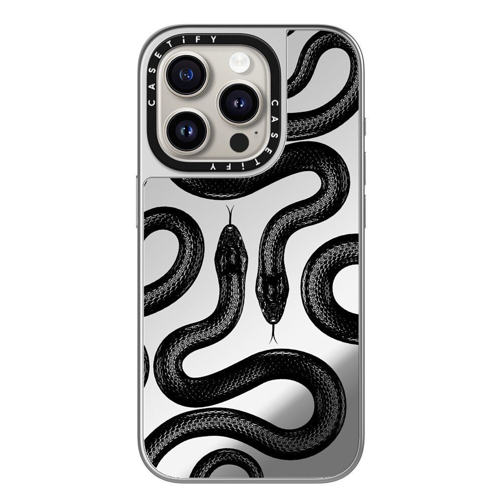[現貨免運]CASETiFY 保護殼 iPhone 15Pro/ Pro Max 極黑王蛇 Black Kingsnak