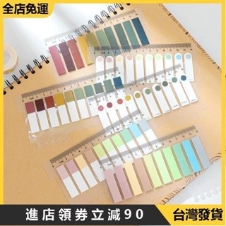 限時下殺🚀pet莫蘭迪色索引便利貼活頁小清新分類便籤本標籤便籤貼紙全集200貼/套