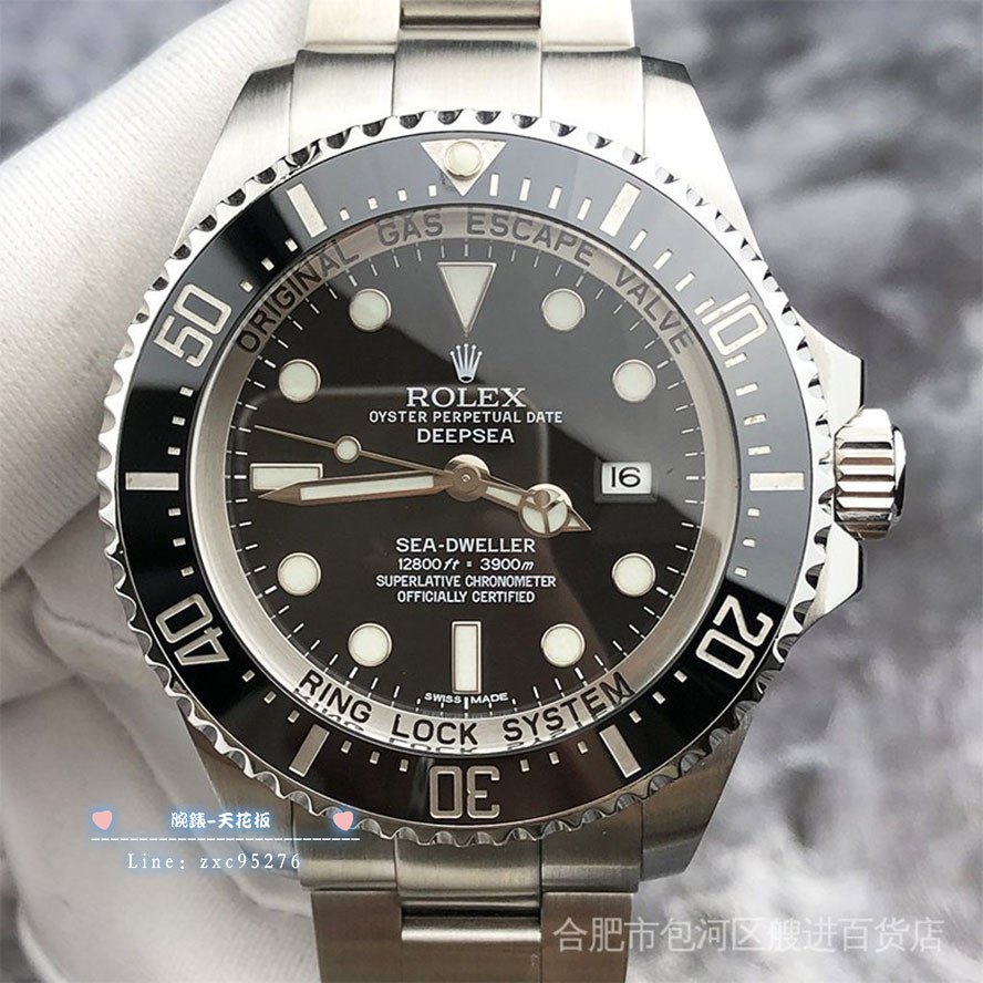 勞力士 Rolex 海使型男表116660鬼王3900米深淺日曆自動機械手腕錶 潮流 時尚 休閒 商務 經典 手錶