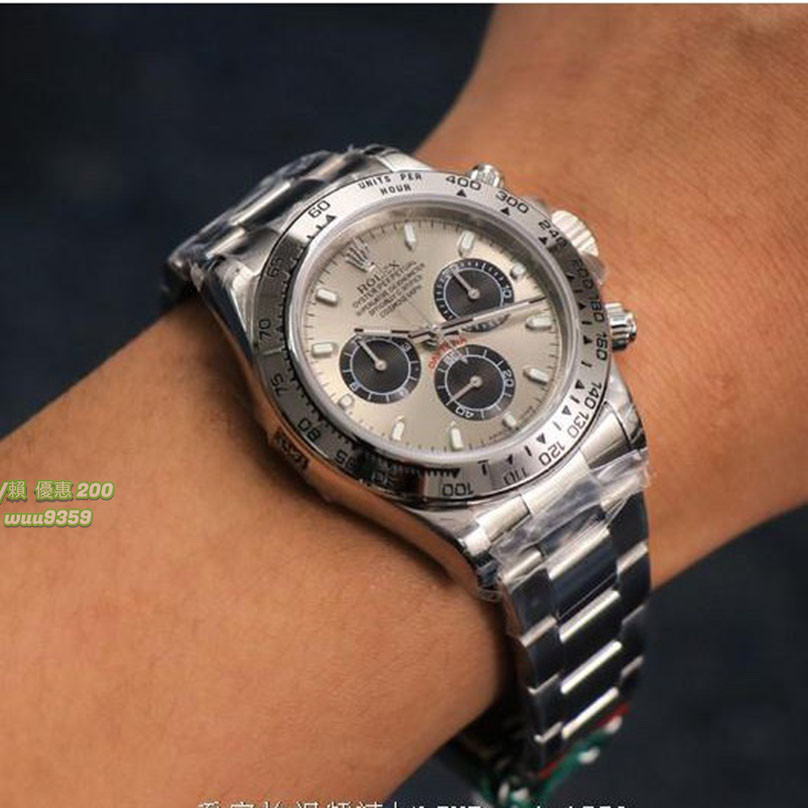 Rolex 勞力士 迪通拿m116509-0072灰面 三眼計時 男士機械腕錶