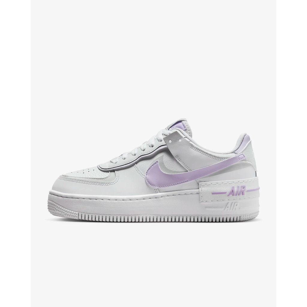 【正品】Nike Air Force 1 Shadow FN6335-102 AF1 白紫 休閒鞋