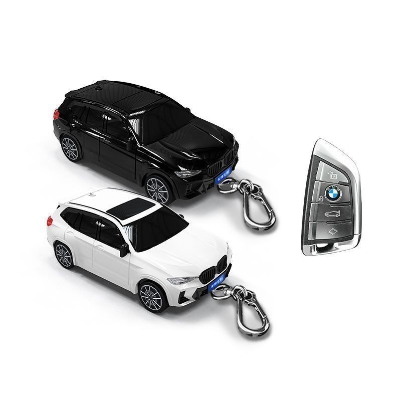 【優麥精選】寶馬X3汽車鑰匙套 帶燈光 汽車模型鑰匙保護殼扣 車模鑰匙保護殼扣 汽車模型鑰匙殼