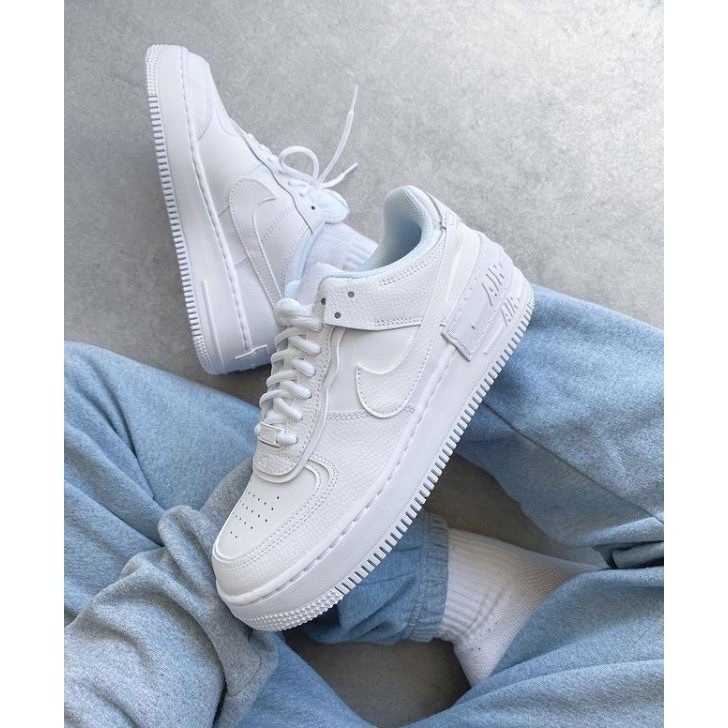 NIKE AIR FORCE 1 SHADOW 解構 厚底 增高 小白鞋 CI0919-100 白 女鞋