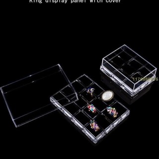 [真的ak1n] 16位戒指座珠寶首飾展示座玉器翡翠展示架戒指盒 亞克力透明帶蓋9