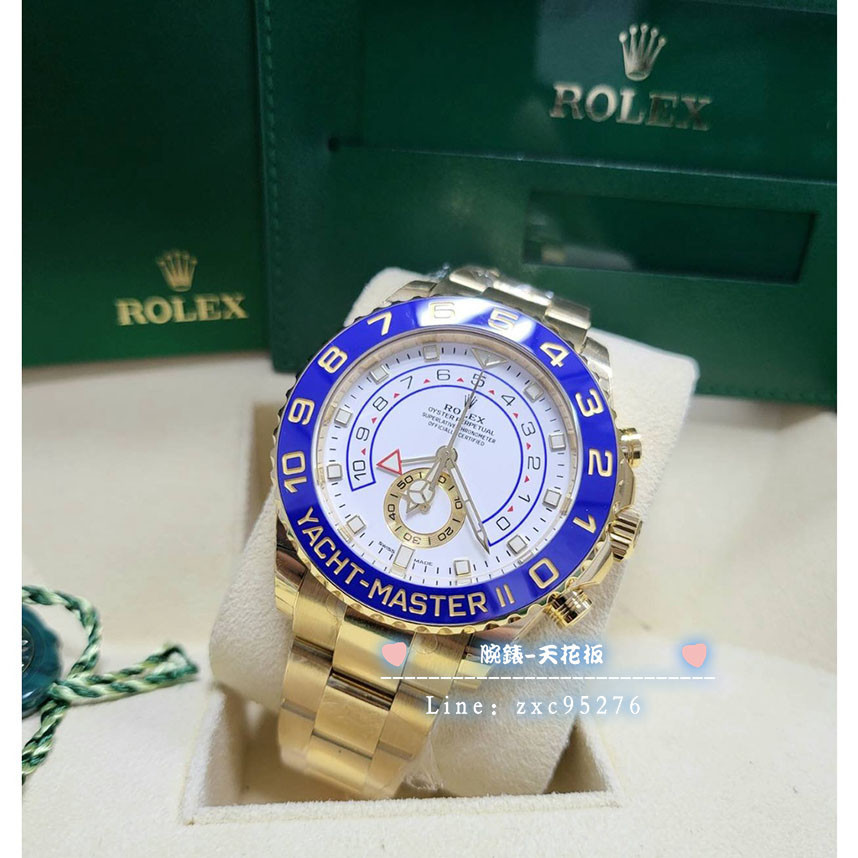 Rolex 勞力士 Yacht Master 116688 大遊艇 黃K 21.12 全膜 賓士針 倒數計時腕錶