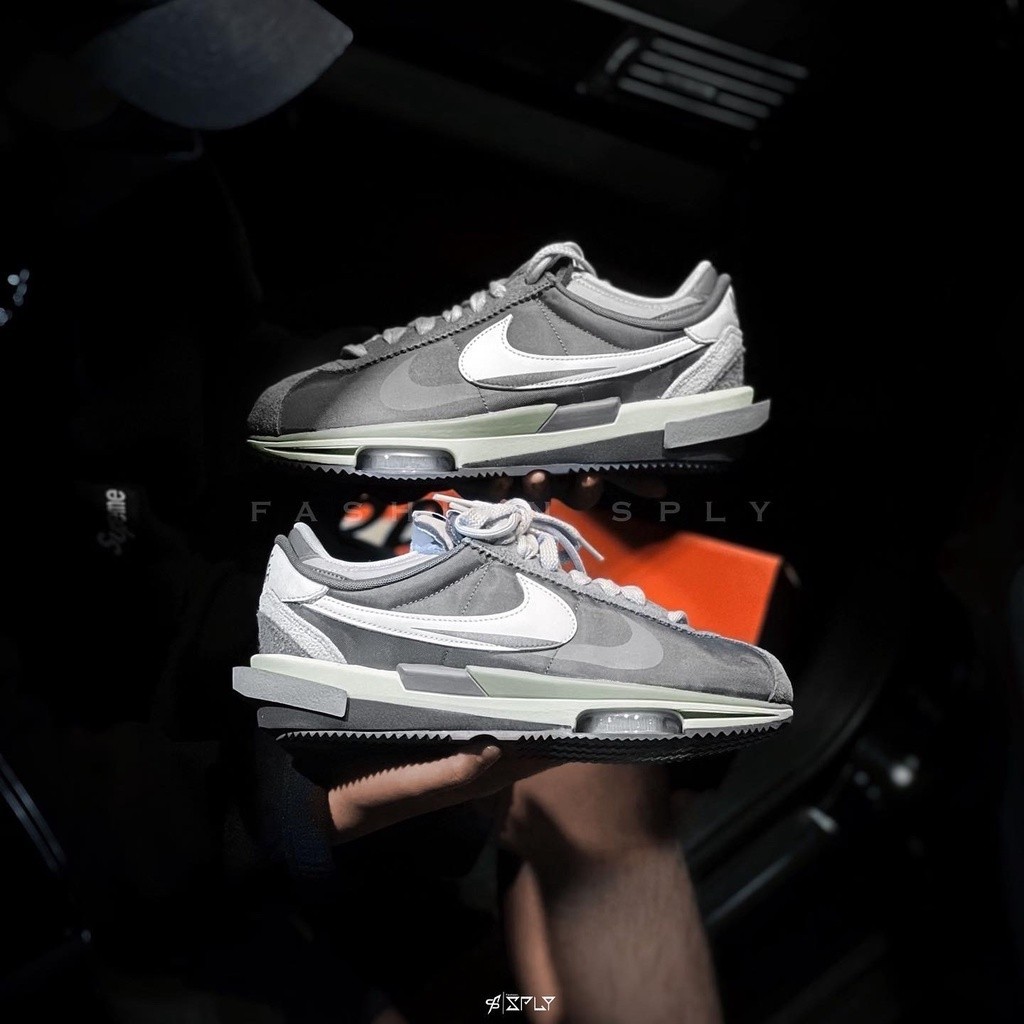 【代購】Sacai x Nike Cortez 4.0 Iron Grey鐵灰白DQ0581-001