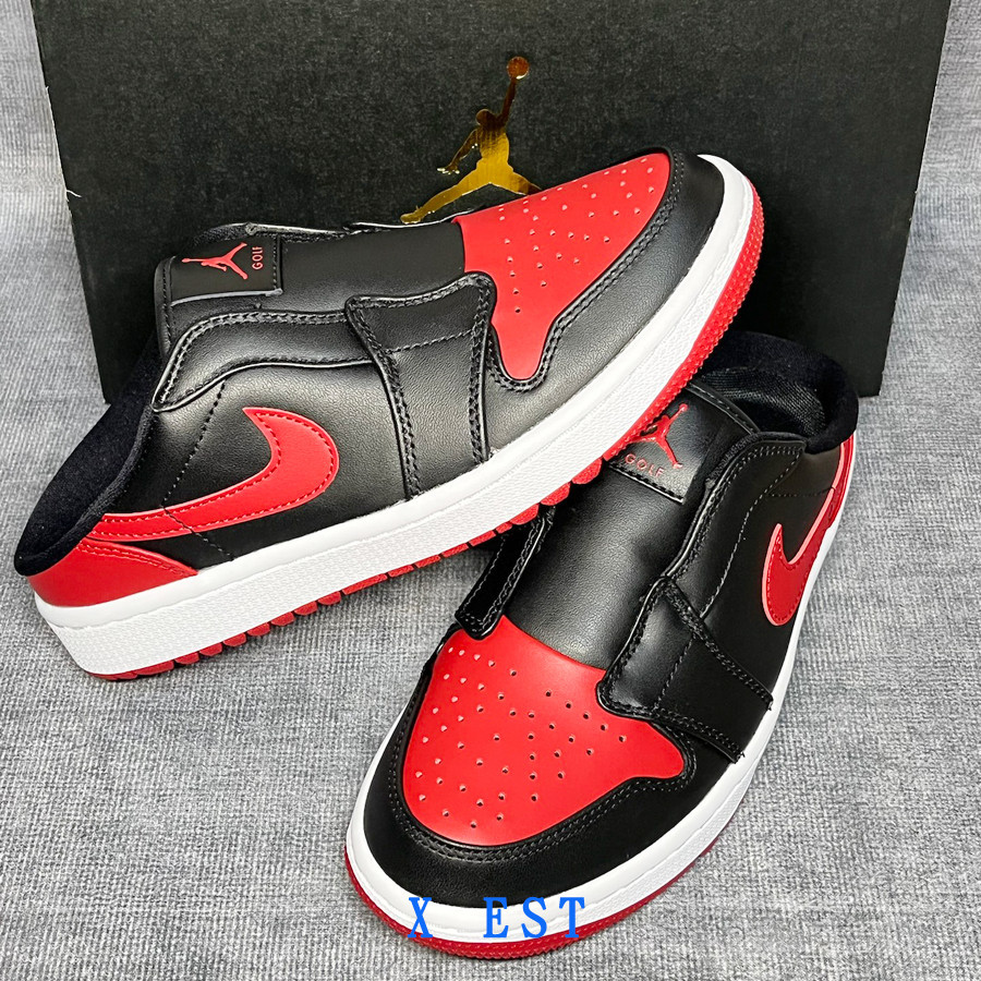 一腳蹬Air Jordan 1 Mule 高爾夫 黑紅 藍白 FJ1214-001 FJ1214-400