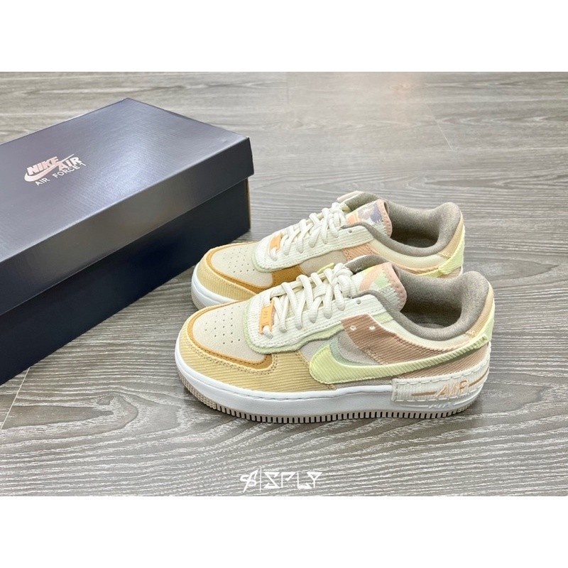 【代購】Nike Air Force 1 Shodow 燈芯絨 拼接 休閒鞋 DQ5075-187