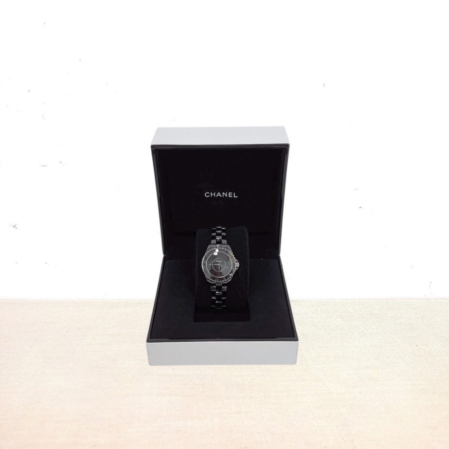 lazladys歐美精品 Chanel J12 H6346 黑色 33MM 黑面盤 石英機芯/石英錶/腕錶/手錶