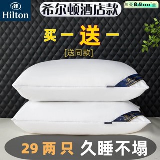 枕頭 飯店枕 羽絲絨枕 防蟎抗菌枕 枕頭 枕心 日本大和認證 冰絲枕 嚴選好眠商品 希爾頓五星級酒店枕頭枕芯一對裝護頸傢