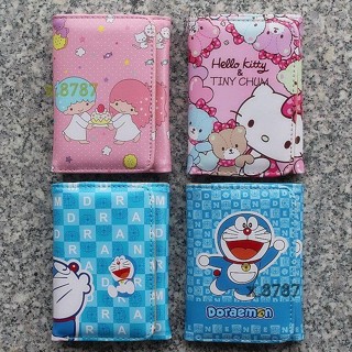 臺灣免運出貨🔸史迪奇皮夾/史迪奇長夾/史迪奇中夾/史迪奇短夾 Hello kitty卡通零錢包哆啦A夢短版女生韓版可愛
