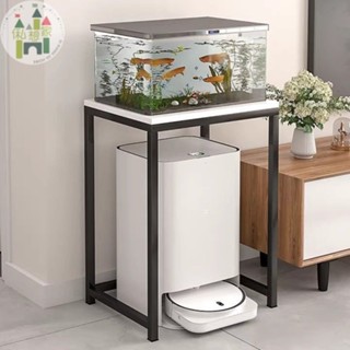 ✨簡易魚缸架子多用置物架子水族箱底座雲鯨掃地機器人置物架客廳小邊櫃茶幾