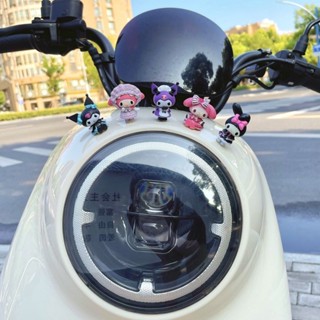 機車裝飾✨庫洛米摩托機車電瓶電動車裝飾小配件擺件玩偶公仔車燈卡通裝飾品