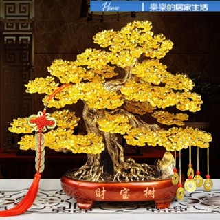 金錢樹 發財樹 招財樹 發財樹盆栽 金錢樹盆栽 搖錢樹 進財樹 髮財樹財寶樹材料包編織手工DIY串珠搖錢樹珠子樹工藝品盆