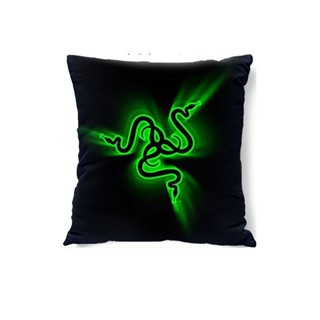 可開發票Razer/雷蛇皮質頭枕腰墊電競椅車用墊子頭靠頸枕車載傲風可調節