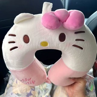旅行枕💕ins少女心粉色動漫小貓咪u型枕多功能護頸枕旅行便攜護頸圈午睡枕 回彈枕頭 舒適頸枕 午睡小枕