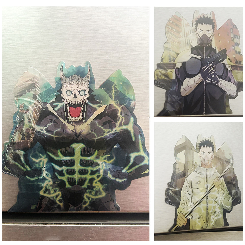 （媽媽咪呀 - 3D貼紙）怪獸8號 日比野卡夫卡 卡夫卡3D漸變車貼 卡通動漫變幻車貼 筆電貼紙 冰箱貼 牆貼 臺式機箱