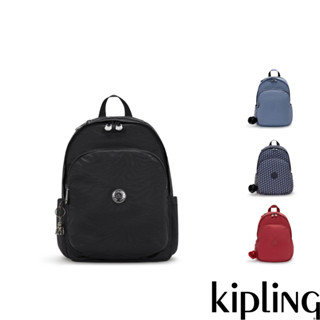Kipling上方拉鍊後揹包-DELIA(多款任選)FW24L1