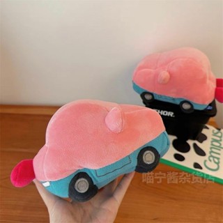 限時秒殺、臺灣出貨可愛星之卡比變身汽車公仔毛絨玩具卡通玩偶抱枕擺件車載生日禮物