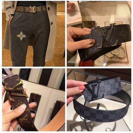 二手LV Louis Vuitton 路易威登 經典 男士腰帶老花 M9608V