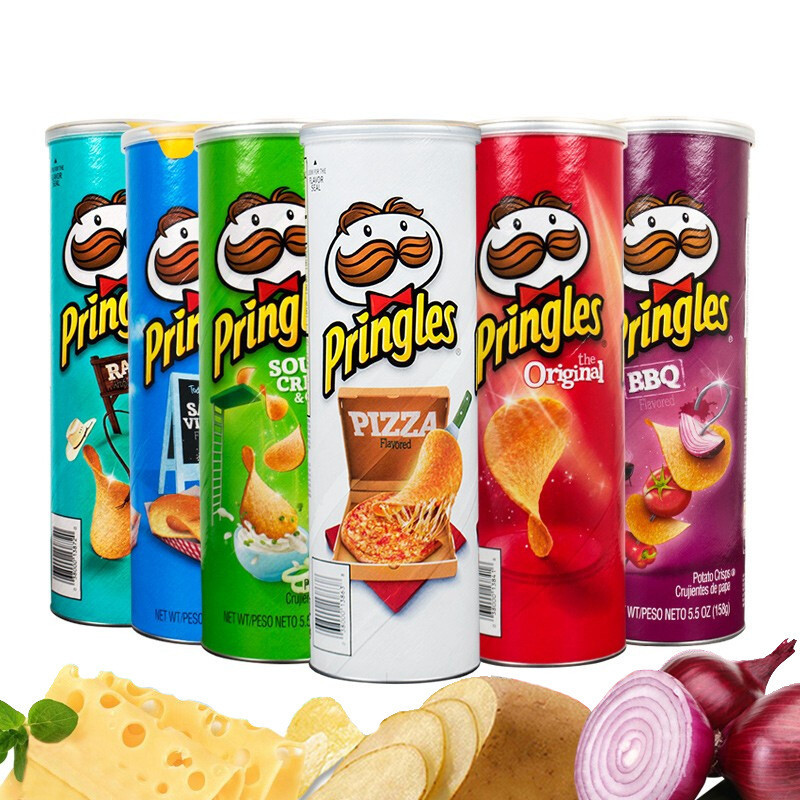 【真好吃】美國進口零食 品客/Pringles 薯片 9種口味薯片 灌裝薯片 零食禮包 薯片 鹹醋味 原味 奶酪味  燒