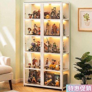 【家昌旺】【特惠】雙開門手辦展示櫃展示盒客廳展示櫃創意手辦櫃子透明玻璃亞剋力展櫃高達樂高傢用收納櫃禮品櫃 THNE