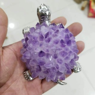 交換禮物 天然水晶 水晶原礦 擴香石 水晶擴香 招財 水晶 紫水晶 水晶擺件 開運擺件 水晶 天然水晶簇烏龜擺件 紫水