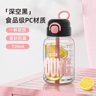 希樂扣水杯小酷杯超大水壺運動健身太空杯戶外便攜大容量吸管杯子 水壺2000ML