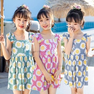 可愛女寶寶泳裝分體裙式3-6歲兩件套韓版ins風泡溫泉女童泳衣玩水泳衣臺灣出貨💯