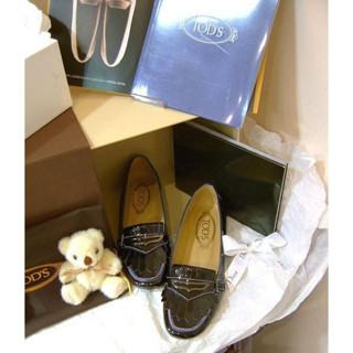 《二手》 TOD’S 黑色漆皮樂福鞋 休閒鞋 懶人鞋 SIZE36-39