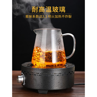 日式玻璃公道杯 四方分茶器 耐高溫防燙 茶漏蓋碗三件套 茶具套裝 泡茶必備